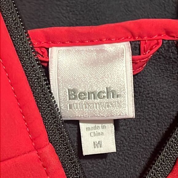 Bench Pink Fleece Lined Hooded Full-Zip Thumb Hole Hoodie Jacket Size Medium - Picture 9 of 10